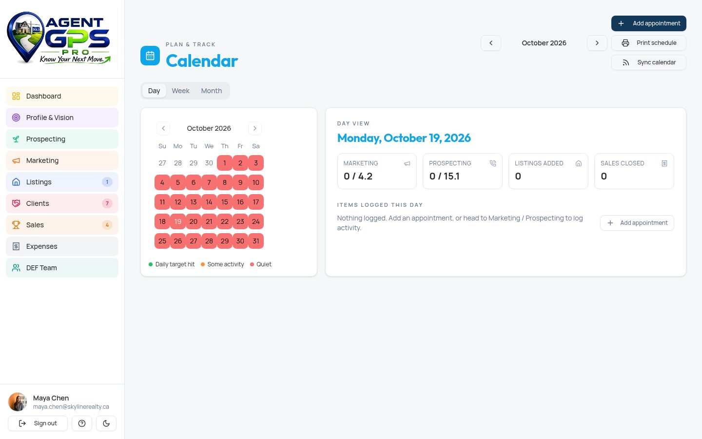 Calendar & smart reminders